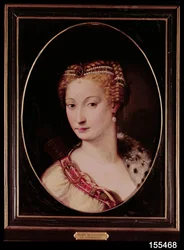 Diane de Poitiers (1499-1566) (óleo sobre ardósia)